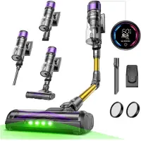 Ultenic U-20 Aspirateur sans fil avec autonomie 60 minutes, tête d’aspiration anti-emmêlement, manche pliable et affichage LED - 55 kPa