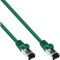 InLine câble patch, S/FTP (PiMf), Cat.8.1, 2000MHz, sans halogène, cuivre, vert, 7,5m