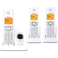Alcatel F530, Téléphone DECT, Casque sans fil, Haut-parleur, 50 pouces, Identification du nom et de l'appelant, Gris, Blanc