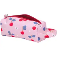 A Little Lovely Company ALLC Trousse à crayons colorée pour enfants avec grande attache (rouge cerise)
