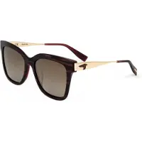 Trussardi STR228F Purple red stripe 56/18/150 Lunettes de soleil pour femmes