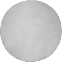 vidaXL Tapis antidérapant en fourrure synthétique Olite Gris Ø 80 cm Polyester