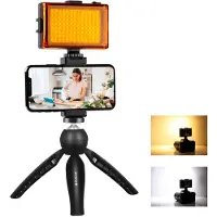 Puluz Pkt3131b+led Lamp Live Recording Set Tripod + Led Lamp + Phone Clip Pkt3131b Orange