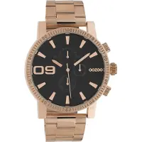 Oozoo Montre en acier inoxydable pour hommes Timepieces rose?gold C10708 Montre à quartz analogique UOC10708