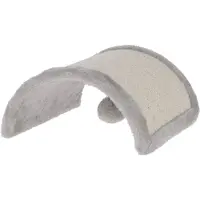 Kerbl Kratzbrett Half Moon (Farbe grau, L x B x H 26 x 22 x 11 cm, Plüschball)