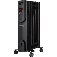 Camry Chauffage électrique à huile avec télécommande CR 7812, 7 ailettes, 1500 W noir