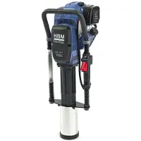 HBM Machine de battage/pilonnage professionnelle 2 temps 52 cm³ à essence