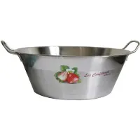 Big Buy Cooking Pot à confiture, Baumalu, acier inoxydable, 38cm, 40x40x14cm, 9L, argent, argenté