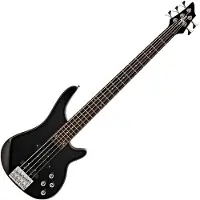 Gear4Music Chicago 5 String Bass Guitar by Black
