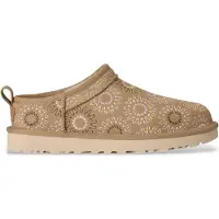 Ugg pour femme. 1178192 Bottines en cuir Classic Micro Sun Stitch marron clair (41), Plat, Aucun, Casuel