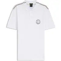BOSS Open 10279504 Short Sleeve Polo Blanc S Homme