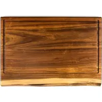 Style de Vie Planche à découper - Avec bord naturel - 50x35x3cm - Bois d'acacia