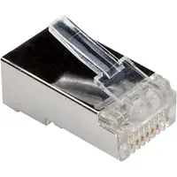 Roline Connecteur RJ45 cat. 6 blindé, pour fil / câble, 10pcs (21.17.3061)
