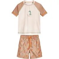 Playshoes Protection UV 'Wildtiere' sable / moka / vert clair / orange