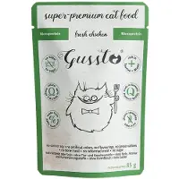 Gussto Cat Fresh Chicken 24x85 g - nourriture humide pour chats au poulet frais