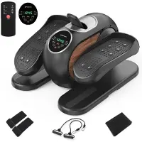 Merach Mini Vélo Elliptique Electrique - , Pour Bureau Et Maison, Avec Télécommande, Écran Led, Tapis Antidérapant, 12 Vitesses