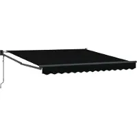 vidaXL Store à rallonge noir 300 x 250 x 165 cm
