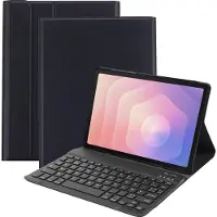 Cazy Housse pour Tablette avec Clavier compatible avec Samsung Galaxy Tab S11 - Étui Clavier Bluetooth AZERTY - Noir