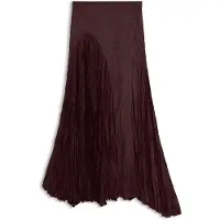 BOSS Jupe longue asymétrique en satin à texture froissée
