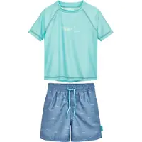 Playshoes Protection UV 'Hai' turquoise / bleu foncé / menthe