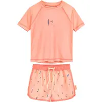 Playshoes Protection UV bleu foncé / vert / rose pastel