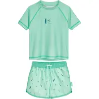 Playshoes Protection UV bleu marine / menthe / rose