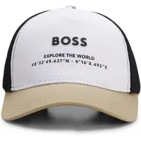 BOSS Casquette enfant en coton et mesh à logo