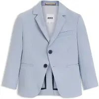 HUGO BOSS Veste de costume enfant en tissu stretch pied-de-poule