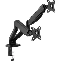 Cabletech UCH0208-2 Support double pour 2 moniteurs, 17" à 32" de diagonale, noir