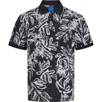 Jack & Jones Lafayette Aop Short Sleeve Polo Noir M Homme