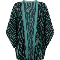 Protest Fade Short Sleeve Kimono Vert,Noir XS-S Femme