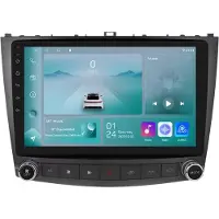 Happiq Autoradio avec Bluetooth et CarPlay pour Lexus IS250/200/300/350 (2006-2012) – Compatible avec Apple et Android – Système stéréo avec navigation – Écran 10,1 pouces