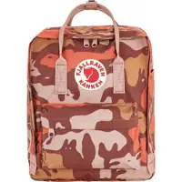Fjällräven Sac à dos 'Kanken' beige / orange / rouge