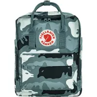 Fjällräven Sac à dos 'Kanken' bleu / noir / blanc