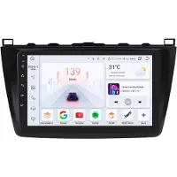 Happiq Autoradio avec Bluetooth et CarPlay pour Mazda 6 (2007-2012), compatible avec Apple et Android, chaîne stéréo, système de navigation, 4 Go de RAM, 32 Go de mémoire interne