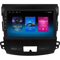 Happiq Autoradio avec Bluetooth et CarPlay pour Mitsubishi Outlander II (2005-2012) – Compatible avec Apple et Android – Système stéréo – Système de navigation – 1 Go/16 Go