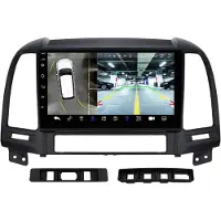Happiq Autoradio avec Bluetooth et CarPlay pour Hyundai Santa Fe 2 (2006-2012) – Compatible avec Apple et Android – Système stéréo – Système de navigation