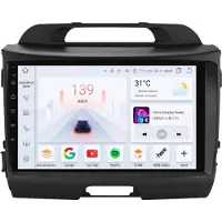 Happiq Autoradio avec Bluetooth et CarPlay pour Kia Sportage 3 (2011-2016) – Compatible avec Apple et Android – Système stéréo – Système de navigation – 6 Go de RAM, 64 Go de mémoire interne