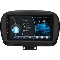 Happiq Autoradio avec Bluetooth et CarPlay pour Fiat 500X (2014-2020) – Compatible avec Apple et Android – Système stéréo – Système de navigation – 2 Go de RAM, 32 Go de mémoire
