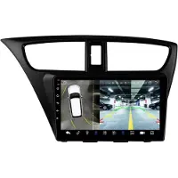 Happiq Autoradio avec Bluetooth et CarPlay pour Honda Civic 9 (2012-2017) – Compatible avec Apple et Android – Système stéréo – Système de navigation