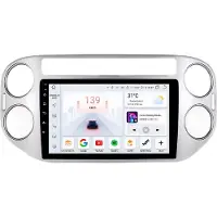 Happiq Autoradio avec Bluetooth et CarPlay pour VW Tiguan 1 NF (2006-2016) – Compatible avec Apple et Android – Système stéréo avec système de navigation – 4 Go de RAM, 32 Go de mémoire
