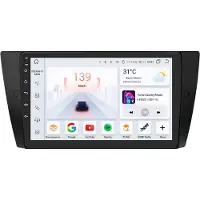 Happiq Autoradio avec Bluetooth et CarPlay pour BMW Série 3 E90/E91/E92/E93 – compatible avec Apple et Android – système stéréo avec système de navigation – 4 Go de RAM, 32 Go d'espace de stockage