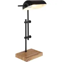Globo Lighting Lampe de bureau Marid bois avec noir