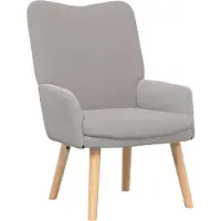 vidaXL fauteuil Gris clair 63 x 67 x 94 cm Tissu Sherpa