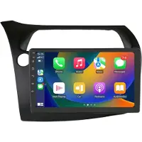 Happiq Autoradio Android Honda Civic Hatchback (2005-2011) série S – 1280x720 QLED, CarPlay, Android Auto, Bluetooth, WiFi, 3 ports USB, RDS, écran partagé, PiP – double DIN