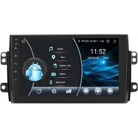 Happiq Autoradio avec Bluetooth et CarPlay – pour Suzuki SX4 et Fiat Sedici (2006-2013) – compatible avec Apple et Android – chaîne stéréo – système de navigation – 2 Go de RAM, 32 Go de mémoire