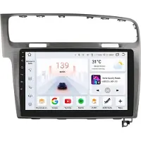 Happiq Autoradio avec Bluetooth et CarPlay pour VW Golf 7 (2013-2017) – compatible avec Apple et Android – système stéréo avec système de navigation – 4 Go de RAM, 32 Go de mémoire interne