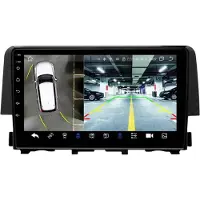 Happiq Autoradio avec Bluetooth et CarPlay pour Honda Civic 10e génération (2016-2018) – Compatible avec Apple et Android – Système stéréo – Navigation – Système de navigation