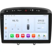 Happiq Autoradio avec Bluetooth et CarPlay pour Peugeot 308/308SW/408 (2012-2020) – Compatible avec Apple et Android – Système stéréo avec système de navigation – 4 Go de RAM, 32 Go de mémoire interne