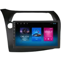Happiq Autoradio avec Bluetooth et CarPlay pour Honda Civic à hayon (2005-2011) – Compatible avec Apple et Android – Système stéréo – Système de navigation – 1 Go/16 Go